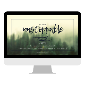 free training on how to overcome fear of failure, how to master your mindset, how to overcome impostor syndrome, how to overcome self doubt, how to launch an online business and make money online doing what you love