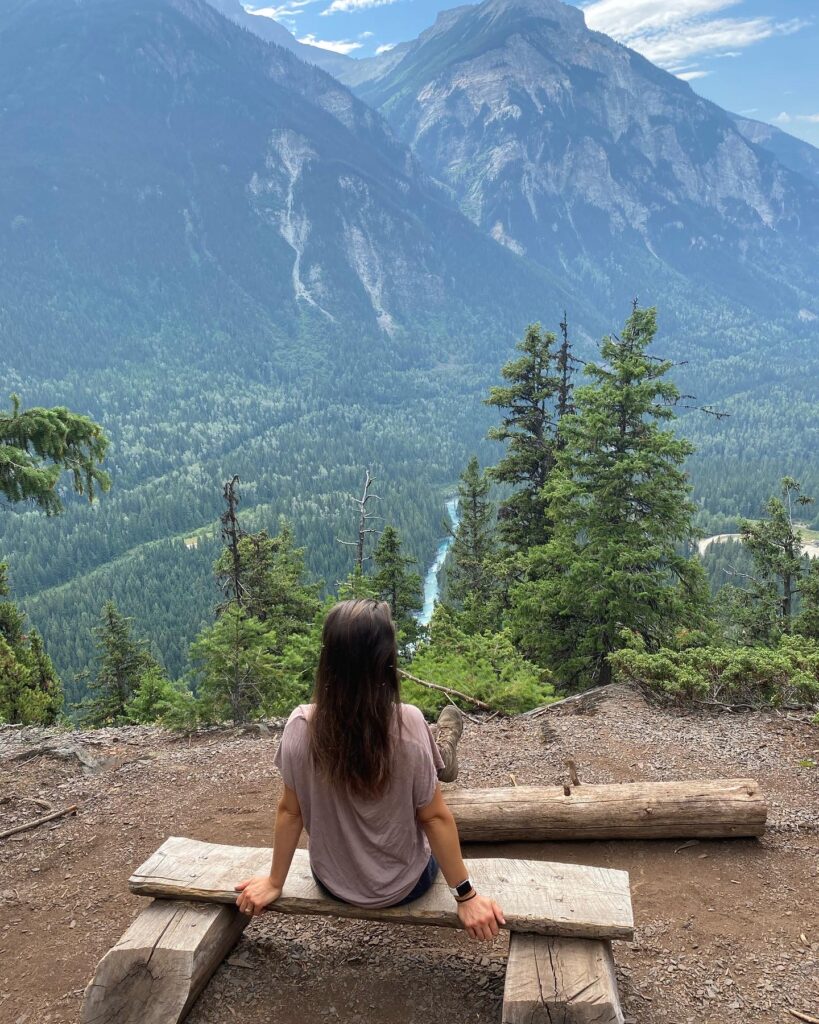 life and business coach ana mcrae looking at mountain