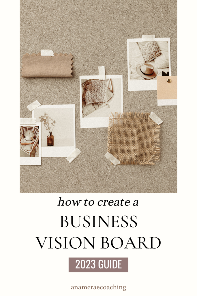 creating a business vision board for 2023